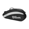 Wilson Tennis-Racketbag Roger Federer Team (Schlägertasche, 1 Hauptfach) Schwarz/grau 3er