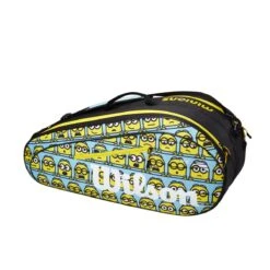 Wilson Tennis-Racketbag (Schlägertasche, 2 Hauptfächer) Minions 2.0 Team 2023 Blau/gelb 6er