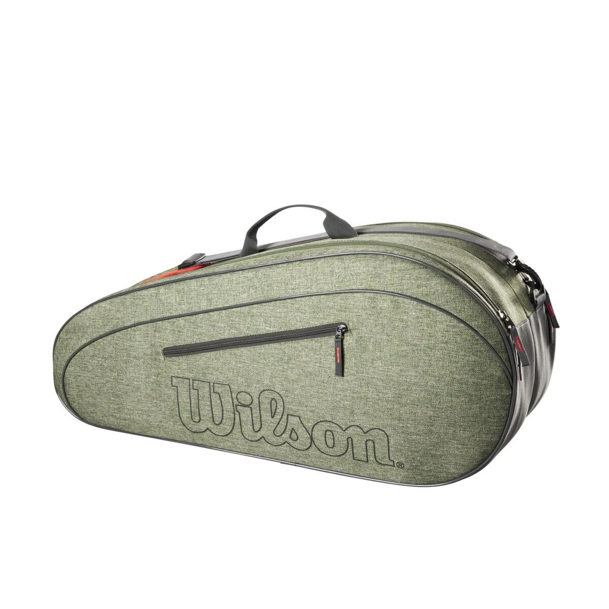 Wilson Tennis-Racketbag (Schlägertasche, 2 Hauptfächer) Team 2023 Dunkelgrün 6er 1 Wilson Tennis-Racketbag (Schlägertasche, 2 Hauptfächer) Team 2023 Dunkelgrün 6er