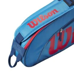 Wilson Tennis-Racketbag Kinder/Junior (Schlägertasche, 1 Hauptfach) 2023 Blau 3er -Deutschland Our Tennis Gear Verkaufs-Shop Wilson WR8023902 3PK Tasche204 1200x1200 1