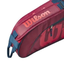 Wilson Tennis-Racketbag Kinder/Junior (Schlägertasche, 1 Hauptfach) 2023 Rot 3er -Deutschland Our Tennis Gear Verkaufs-Shop Wilson WR8023903 3PK Tasche204 1200x1200 1