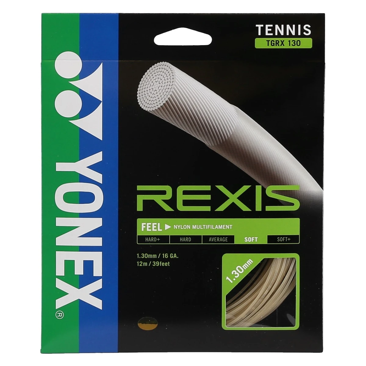 Besaitung Mit Tennissaite Yonex Rexis (Kontrolle+Touch) Natur 1 Besaitung Mit Tennissaite Yonex Rexis (Kontrolle+Touch) Natur