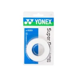 Yonex Overgrip Super Grap 0.6mm (Komfort/glatt/leicht Haftend) Weiss 3er