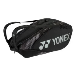 Yonex Racketbag Pro Racquet (Schlägertasche, 3 Hauptfächer, Therrmofach) Schwarz/grau 9er