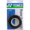 Yonex Overgrip Super Grap 0.6mm (Komfort/glatt/leicht Haftend) Schwarz 3er